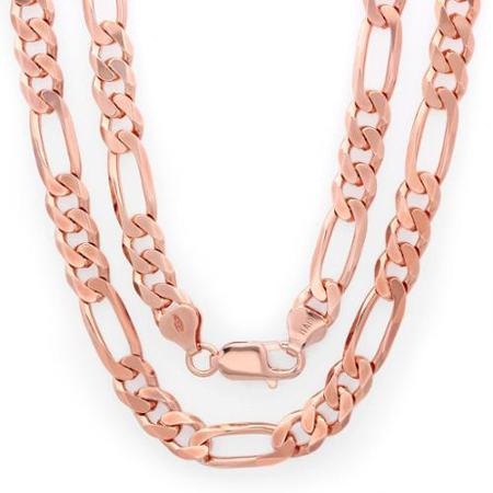 Figaro Rose Gold Chain