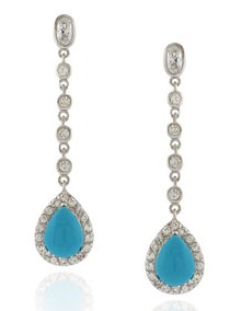 Teardrop Turquoise Earring