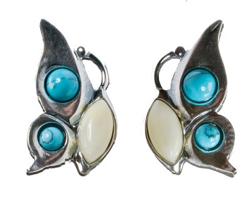 Side Butterfly Turquoise Earring