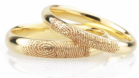 Finger Print Wedding Rings