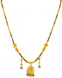 22k Gold Mangalsutra with Jhumka Pendant