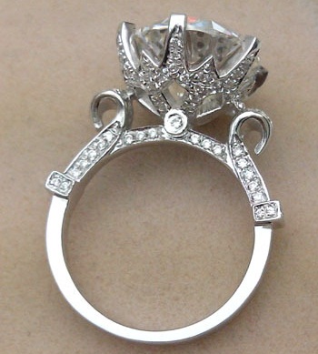 5 Carat Royal Design Cut Diamond Ring