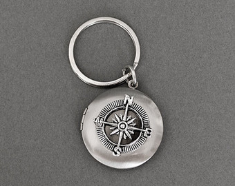 Compass Key Chain Locket