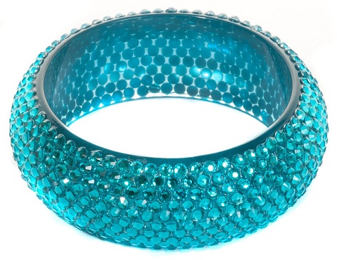 Large Plastic Crystal Bangle for Girls