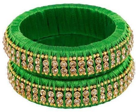 Stone Bangles in Green