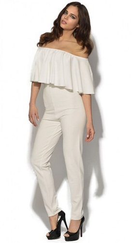 Wide Ruffle Jumpsuit