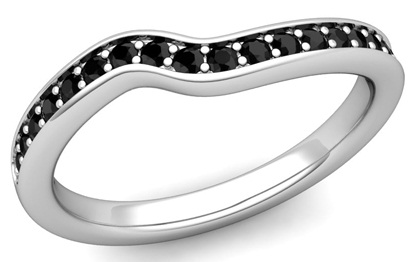 Black Diamond Wedding Band