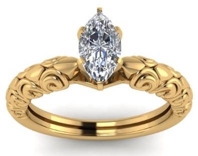 Single Diamond Designer Ring