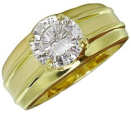 Single Diamond Men’s Ring