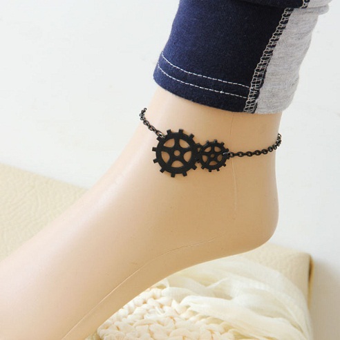 black-anklet-designs-beach-anklet