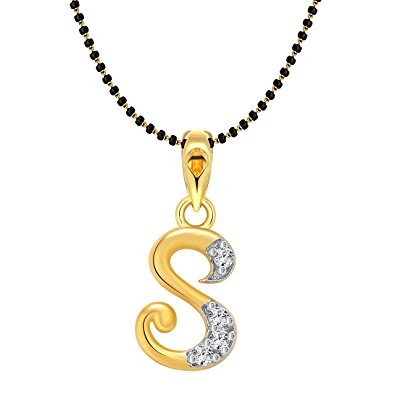 Initial letter locket mangalsutra