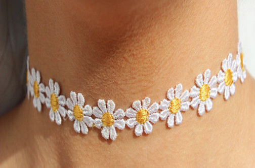 Floral Tattoo Choker