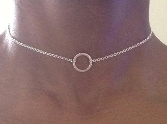 Eternity silver choker