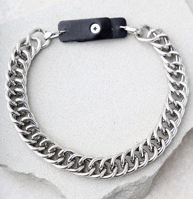 Chain choker in silver