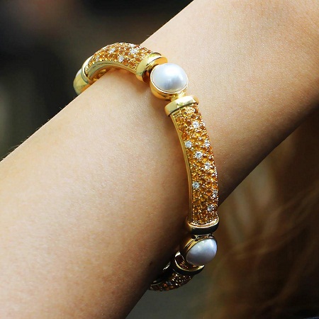 Intense Deep Pearl Bracelet