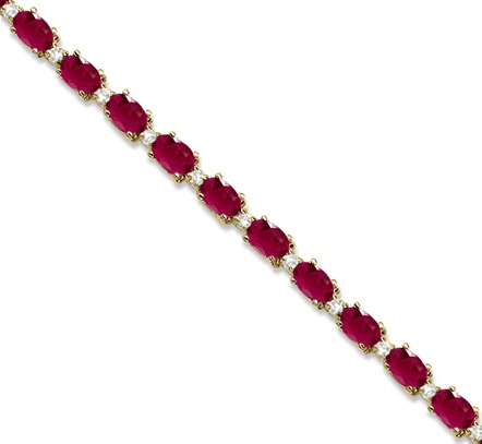 July birthstone tennis bracelet