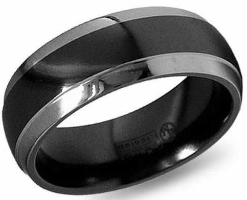 The Black Platinum Wedding Ring