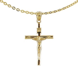 Gold cross necklace