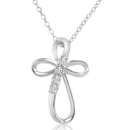 Infinity cross necklace