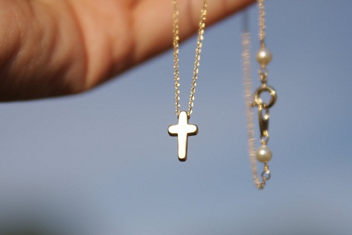 Mini cross necklace