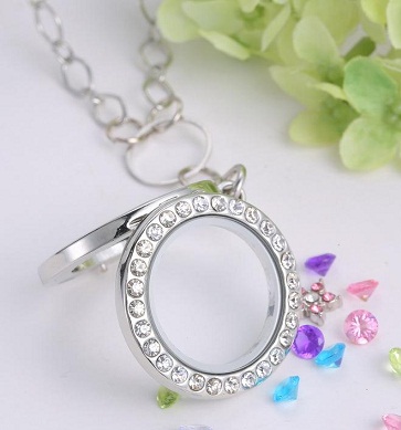 Crystal Locket Necklace