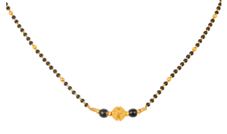 1 Gram Gold Mangalsutra with Big Beads