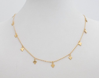 Short Simple 18k Gold Chain