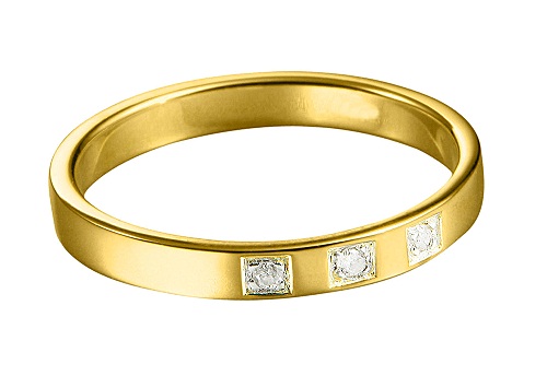 Gold Plated Diamond Ring