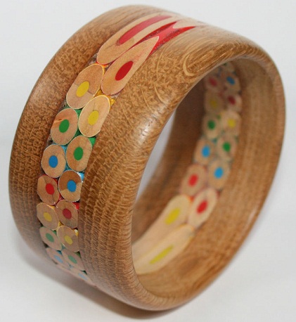 Coloured Wooden Bangle for Girls