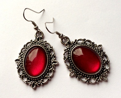 Vintagetype Red Earrings