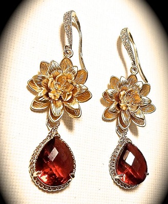 Red Earrings for Bridal