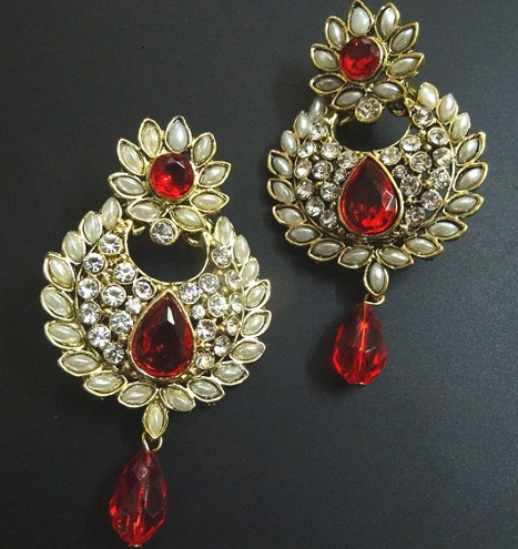 Red Trendy Earrings