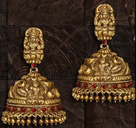 temple jhumkas