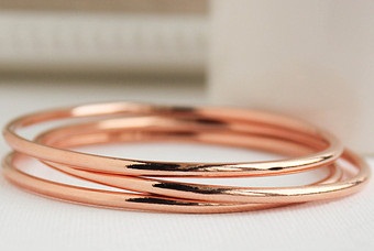 rose gold bangles