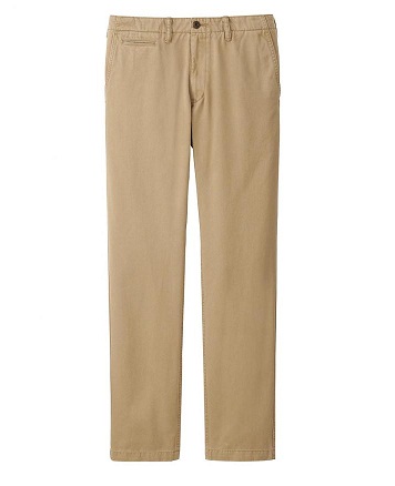 Athletic Fit Khaki Pants