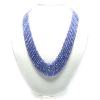 Indian Blue Row bead Pendant Necklace