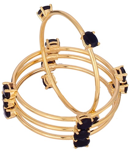 Sapphire Gold Bangle