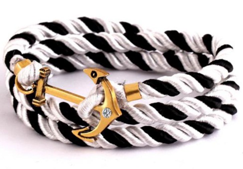 Gold Anchor Bracelet