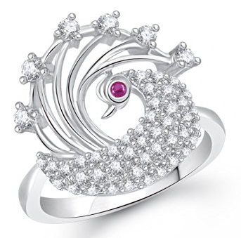 Silver Diamond Ring for Women