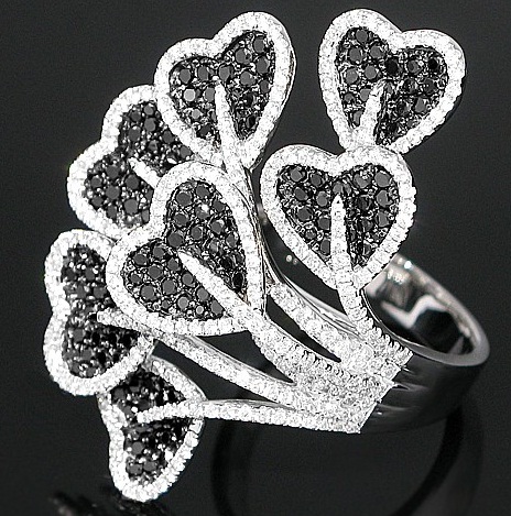 Latest Designer Heart veil Diamond Ring