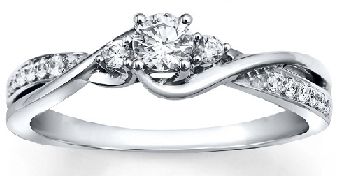 White Gold Engagement Ring