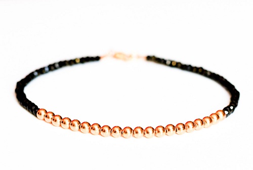 Diamond Anklet for Men with Rose gold