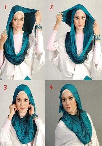 Printed School Hijab Style