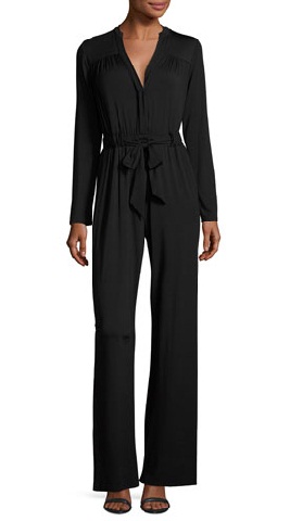 long-sleeved-tie-waist-black-jumpsuits