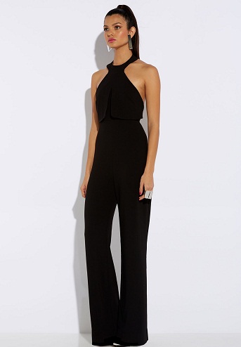 Black Halter Neck Jumpsuits for Girls7