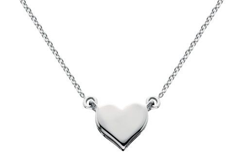 white gold heart necklace