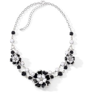 black and white necklace