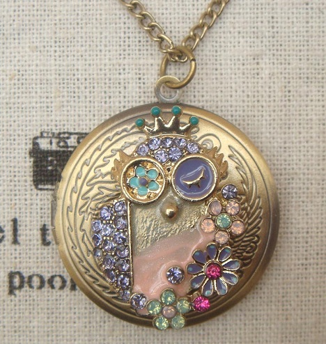 Contemporary Owl Locket