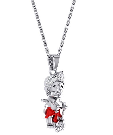 Platinum Bal Hanuman Locket