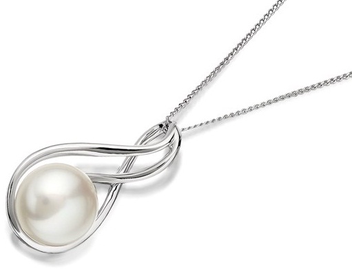 Platinum Pearl Folded Locket